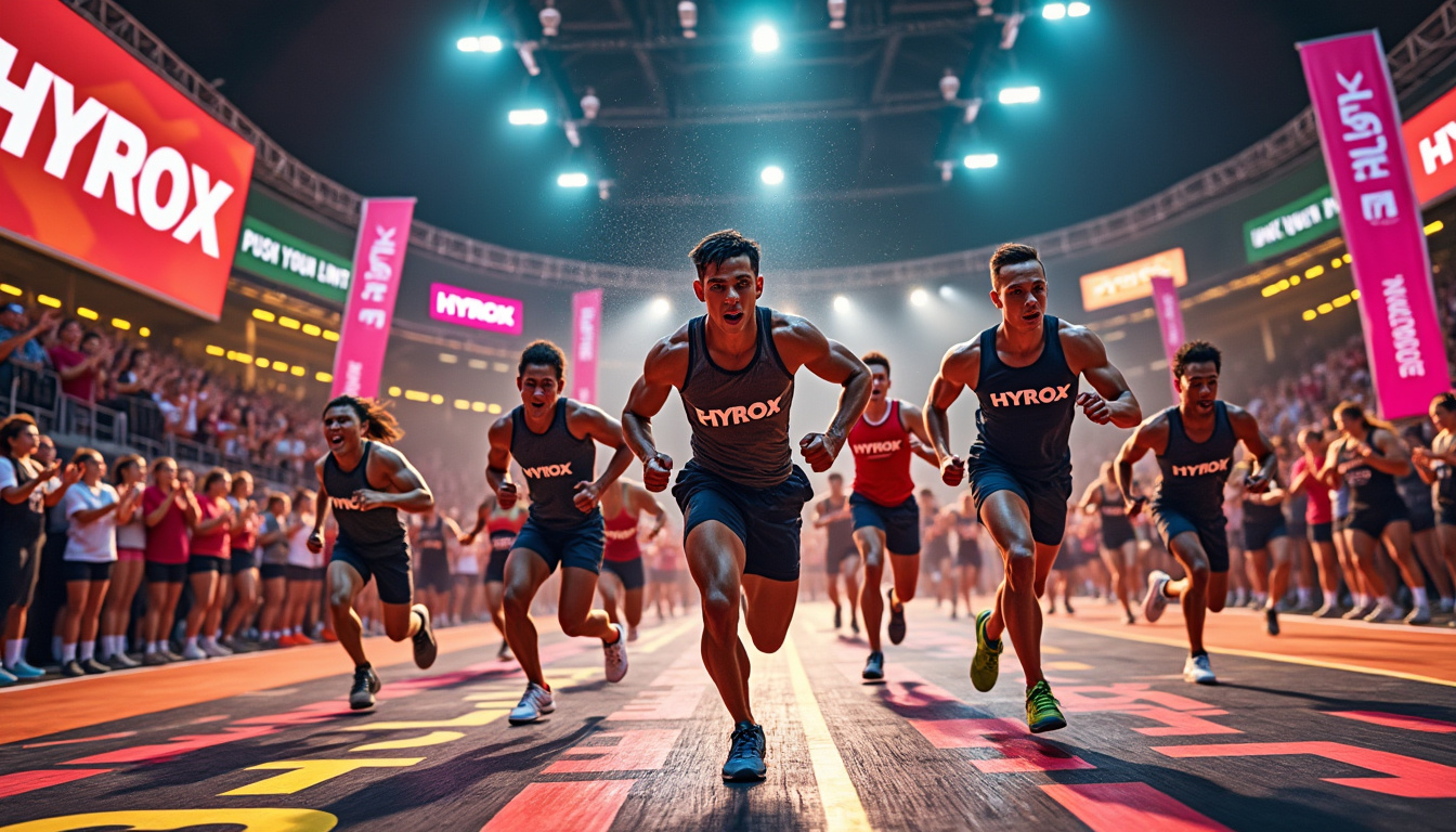 découvrez l'hyrox, la course fitness innovante qui allie endurance et performance ! rejoignez les passionnés d'activité physique et testez vos limites à travers ce défi unique, mêlant courses et épreuves physiques dans une ambiance dynamique et motivante.
