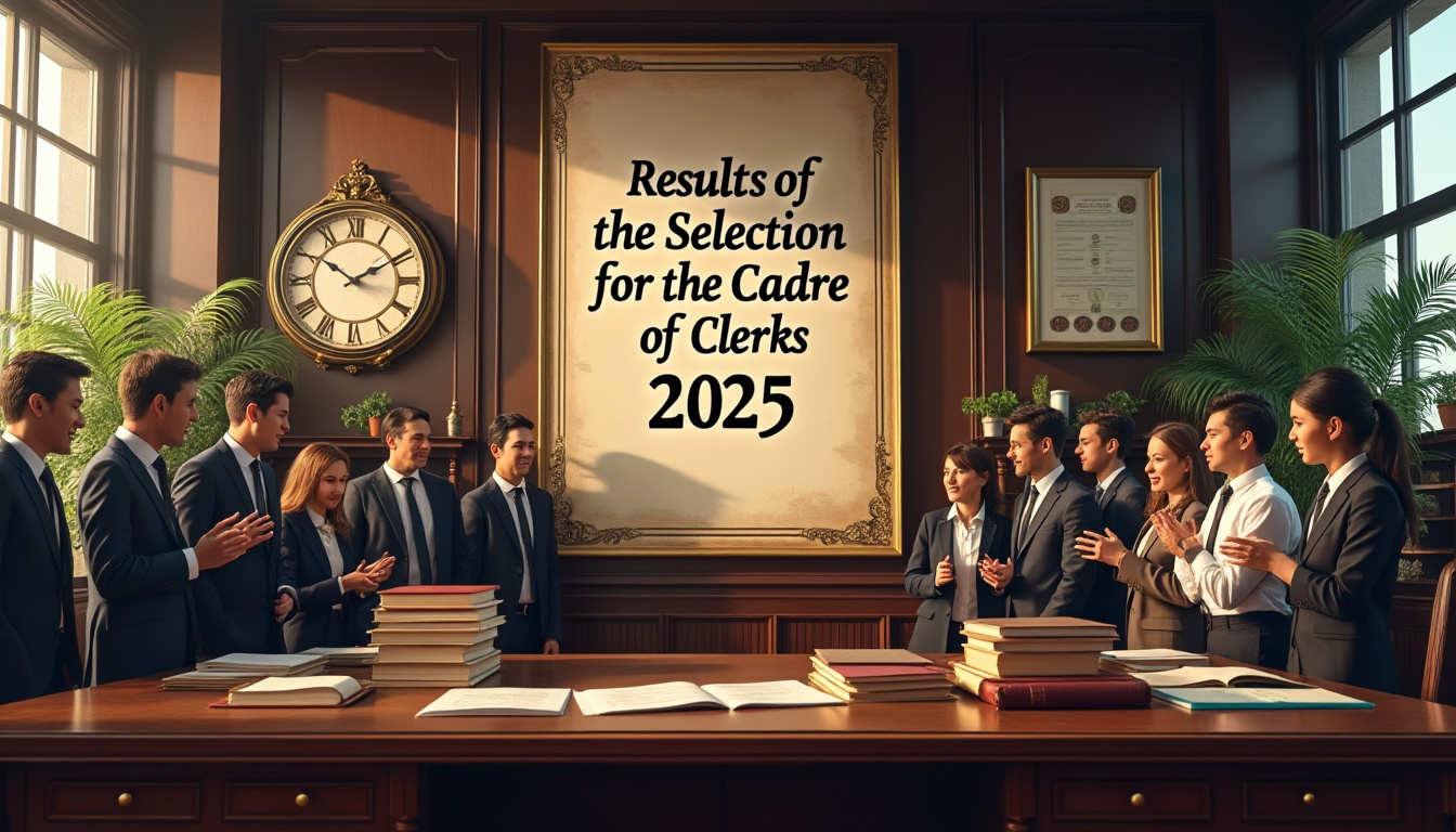 découvrez les résultats de la sélection pour le corps des cadres greffiers pour l'année 2025. restez informé des candidats retenus et des prochaines étapes administratives.