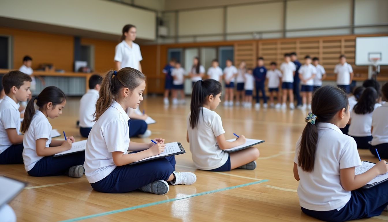 découvrez le nouveau test de condition physique destiné à tous les élèves de sixième ! préparez-vous à évaluer vos capacités physiques tout en vous amusant. un moment d'engagement et de convivialité pour encourager l'esprit d'équipe et le bien-être des jeunes.